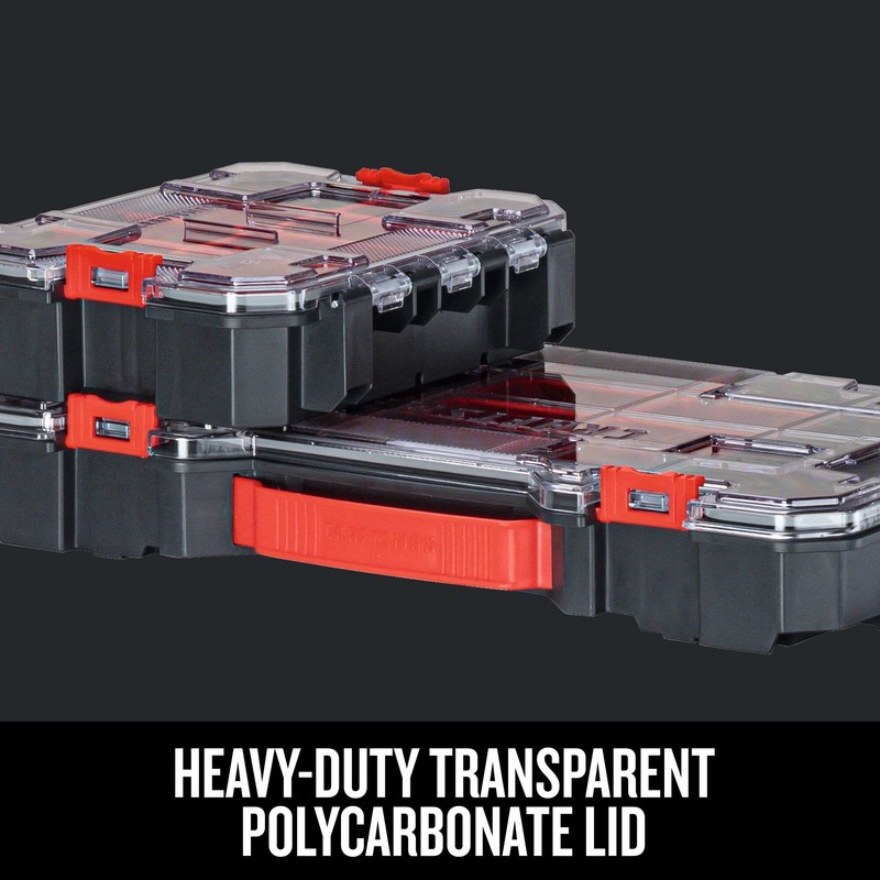 CRAFTSMAN VERSASTACK Storage Organizer, Small Parts Organizer, 20-Compartments, Lid Includes