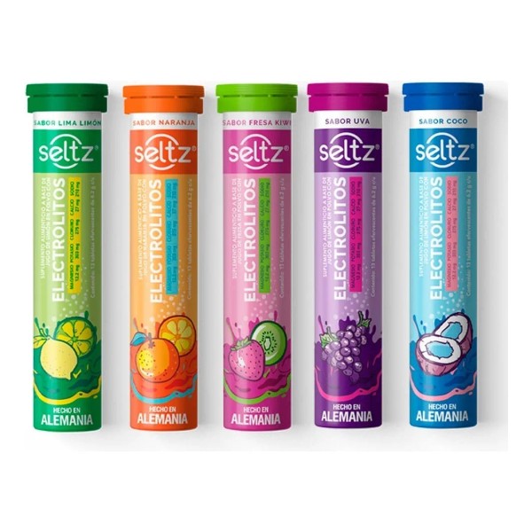 Mix Electrolitos 5 Sabores Limón, Naranja, Uva, Fresa Y Coco