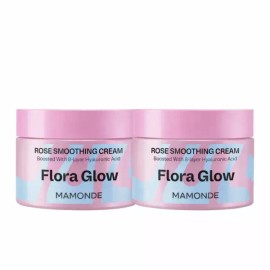 Mamonde 마몽드 플로라글로우 로즈 스무딩 크림 50ml 2개 Mamonde Floraglow Rose Smoothing Cream 50ml 2pcs