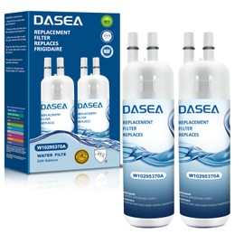 DASEA W10295370A Replacement for Whirlpool® EDR1RXD1, W10295370A, Everydrop® Filter 1, WHR1RXD1, P8RFWB2L, P8WB2L, P4RFWB, 46-9930, 46-9081 (2 Pack)