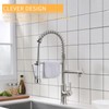 Commercial Kitchen Faucet AIMADI,Kitchen Faucets with Pull Down Sprayer Brushed
