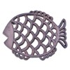 Decorative Cast Iron Trivet Fish Hot Pad 7.75" Wide