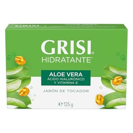 Grisi, Jabón en Barra Aloe Vera con Ácido Hialurónico y Vitamina E, 125 gr