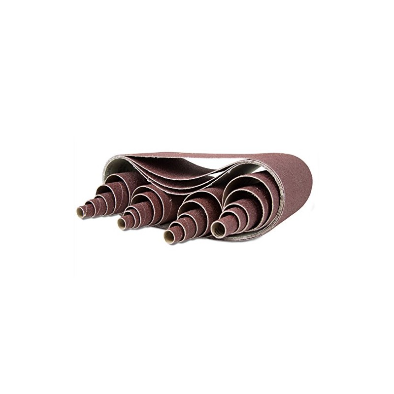 WEN 6524SP120 120-Grit Combination Belt and Sleeve Sandpaper Set, 24-Pack