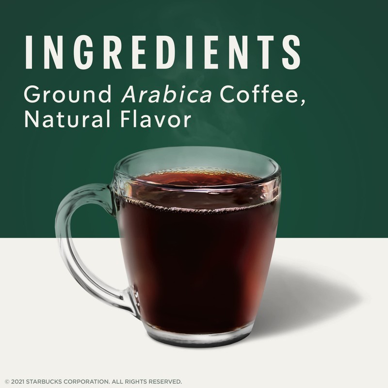 Starbucks Ground Coffee, Cinnamon Dolce Flavored Coffee, Naturally Flavored, 100%
