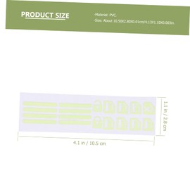 SUPVOX Out Sticker Car Decal Switch Labels Sticker Green Car Window Door Button Luminous Sticker