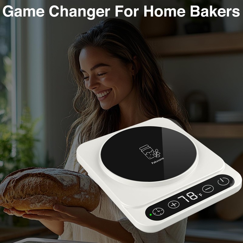 Pakusane Sourdough Starter Warmer 3.0 for Kitchen, Precise 1°F Thermostat