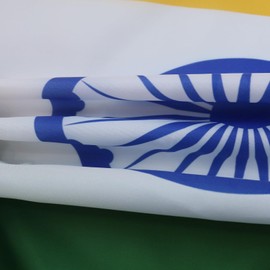 AZ FLAG India Flag 5ft x 3ft (150cm x 90cm) with 4 Eyelets Indian Gazebo for Balcony or Wall