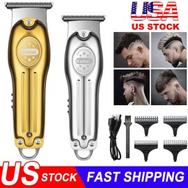 Kemei New Kemei Zero Gapped Hair Clipper Electric Trimmer Shvaing Machine Salon Barber - 4-IN-1 Nose Hair Trimmer