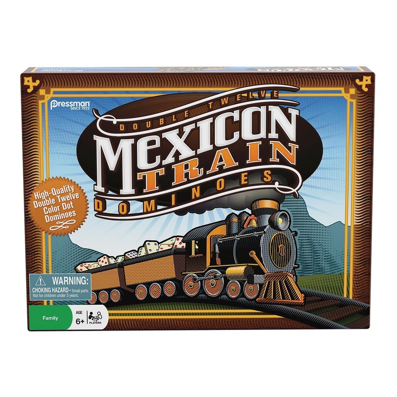 Mexican Train Dominoes - Beautiful Color Dot Double 12 Dominoes