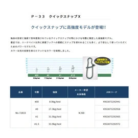 Owner P-33 Quick Snap X No. 0 No. 72833