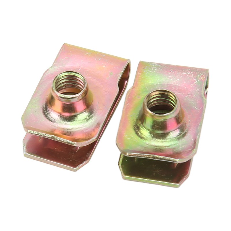 60Pcs U Nut Clip Kit Strong Rust Resistance High Elasticity