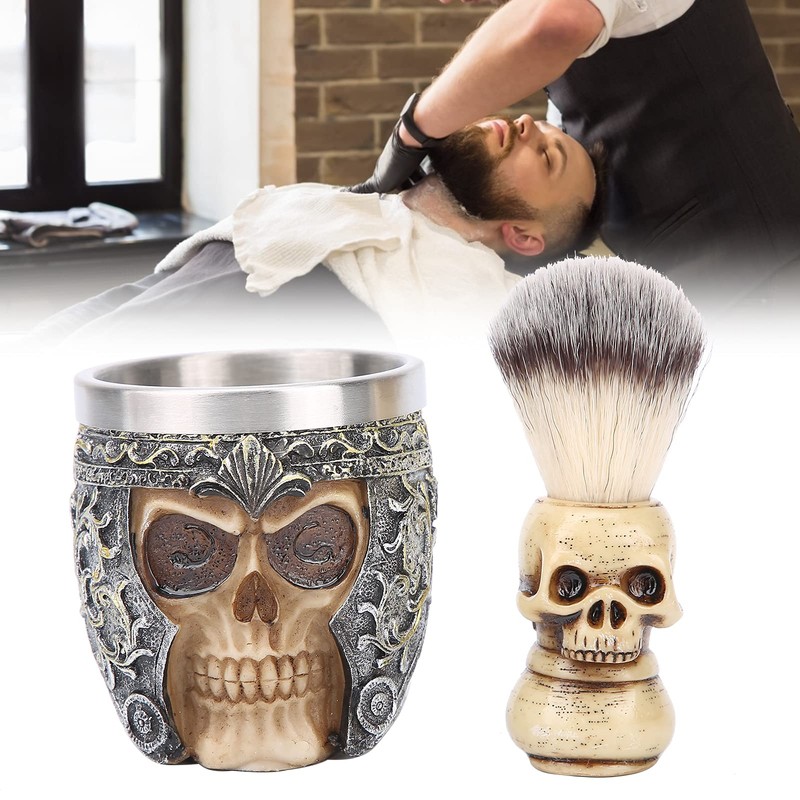 Shaving Brush, Shaving Brush, Men's Beard Shaving Set, Stainless Steel