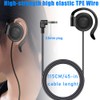 EXMAX Wired Single Headphones 3.5mm Left-Side Earphone One Ear Ear-Hook