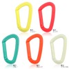 BC Carabiner Small Mini Compact Key Holder, Plastic, Lightweight, Rust