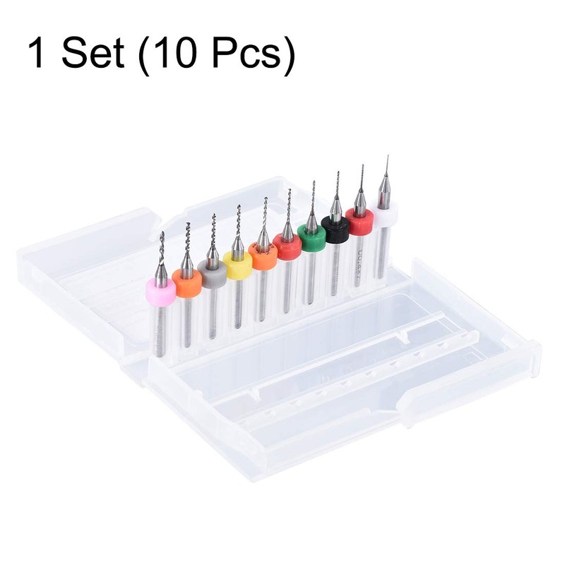 sourcing map PCB Drill Bits 0.3mm-1.2mm Tungsten Carbide Rotary Tool