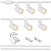 Hiiglxii 6-Light LED Track Lighting Kit with 6.6FT H Track