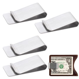 4 Pack Clip de para Tarjetas de Crédito Portatarjetas de Titanio Sólido con Clip para Dinero Billetera Minimalista Delgada y Funcional Regalo de Graduación para Hombres
