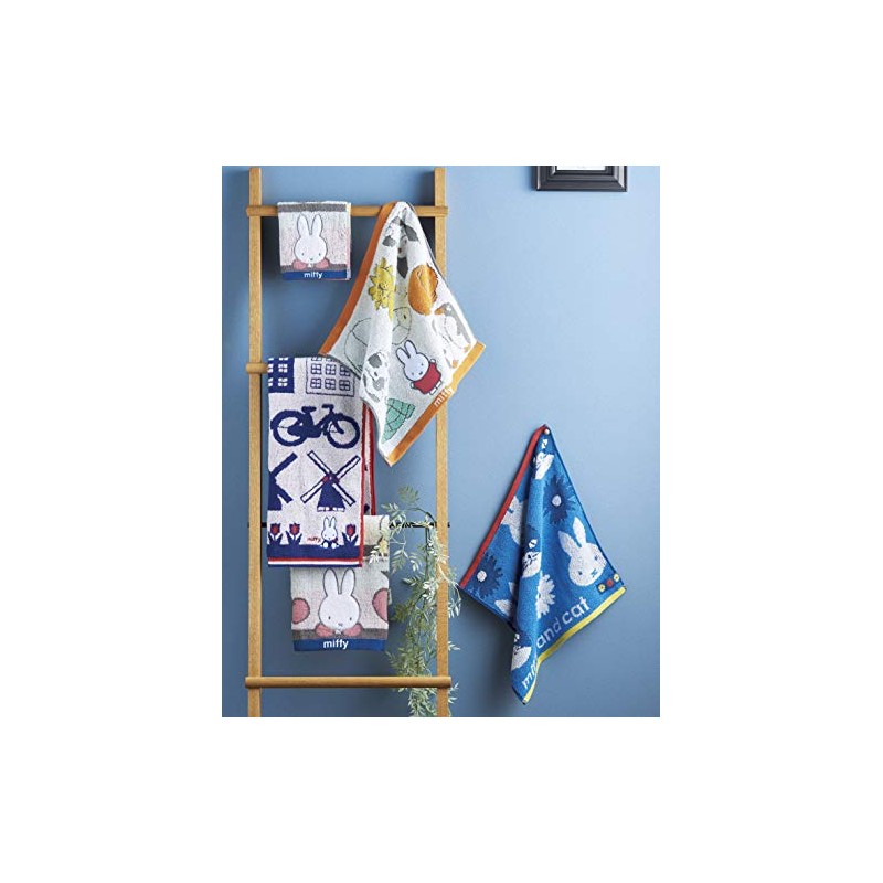 Marushin 5805013900 Miffy Hand Towel, 9.8 x 9.8 inches (25