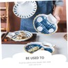 CIYODO 1pc Creative Shell Shaped Food Serving Plate Ceramic Sushi