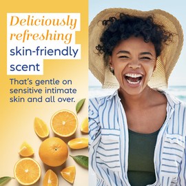 Vagisil Scentsitive Scents Daily Feminine Intimate Wipes for Women, Gynecologist Tested, Citrus Paradise, 20 Wipes in Resealable Pouch (Pack of 1)