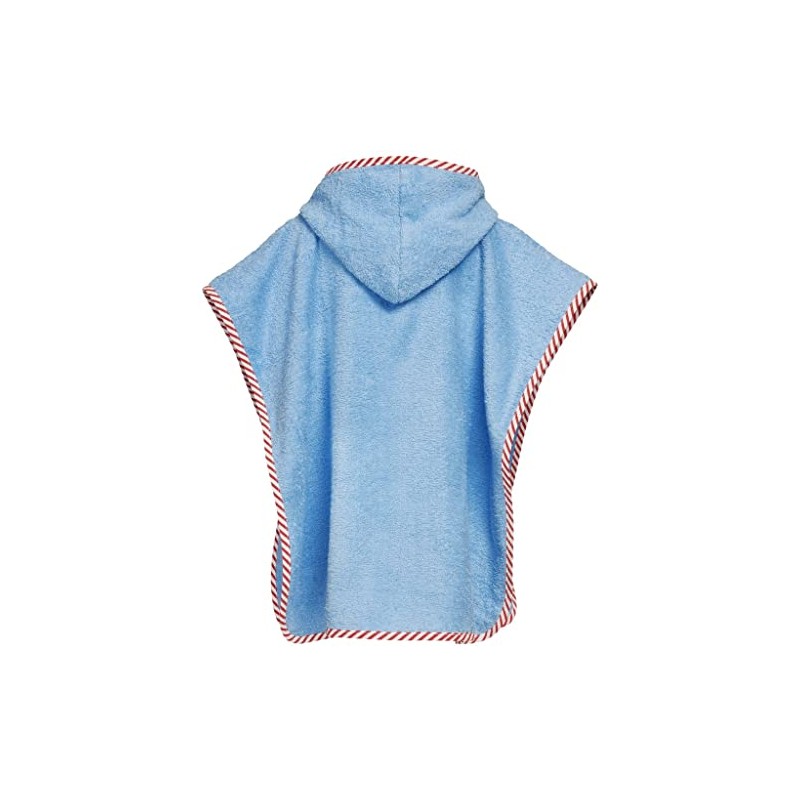 Playshoes Unisex Children's Terry Towelling Poncho Bathrobe Towel, Bulldozer
