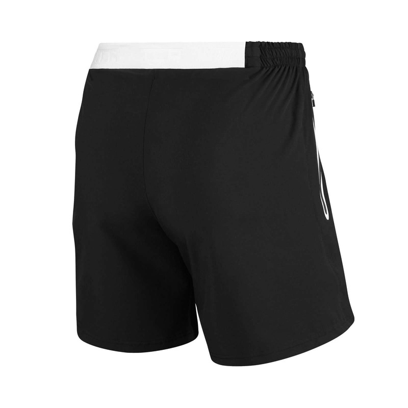TCA Elite Tech Running Shorts Men's with Zip Pockets, black,