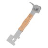 AukBeeFun Multipurpose Steel Hive Tools with Wooden Handle and 7