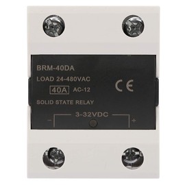 Garosa SSR 24-480V AC Solid State Relay SSR BRM-40DA Load 3-32V DC to 24-480V AC 40A Output Single Phase SSR Solid State Relay,Relay
