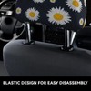 DITXIT Sunflower Daisy Floral Universal Car Headrest Cover Soft Car