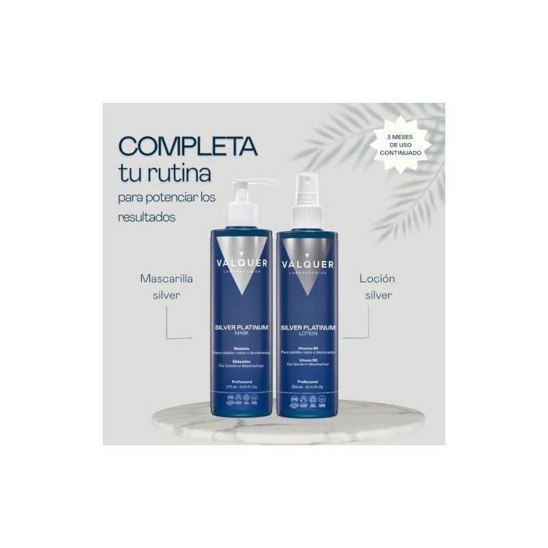 VALQUER Silver Platinum Shampoo Matizador Violeta 400 ml