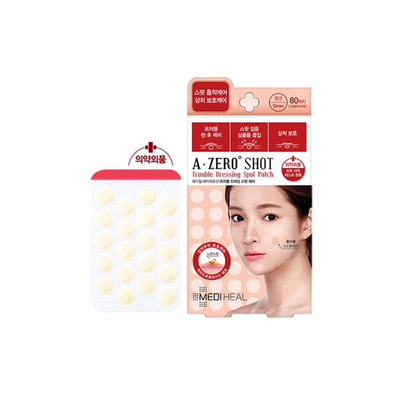 Mediheal A-Zero Shot Skin Trouble Spot Patch 80 Sheets/Acne Patch