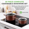 NutriChef Kitchenware Pots & Pans High-Qualified Basic Kitchen Cookware, Non-Stick