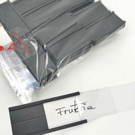 Magnetic Label Holder 30mm High and 70mm Long for Shelves with Magnet Magnetic Price Holder for Shelves Shelf (100)