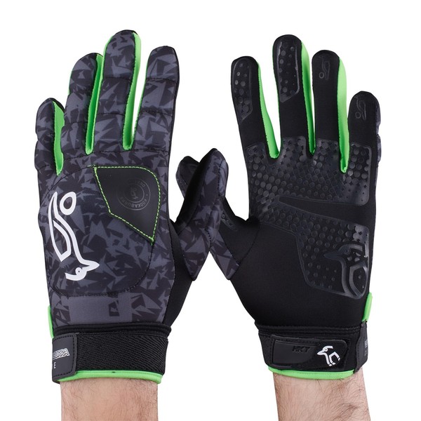 Kookaburra Clone Hockey Glove, Grey/Lime