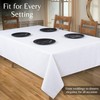 Ramanta Home Rectangle Tablecloth 60x84 inch Washable Polyester Fabric Table