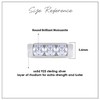 Wishrocks 3 Stone Style Men's Ring Lab Created Moissanite Wedding