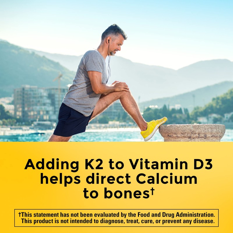 Nature Made Vitamin D3 K2 Gummies, Vitamin D 5000 IU