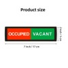 Leitungg Vacant Occupied Privacy Sign, Vacant Occupied Door Sign For