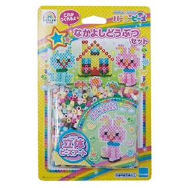 カワダ(Kawada) パーラービーズ 立体ビーズアート なかよしどうぶつセット 80-54319