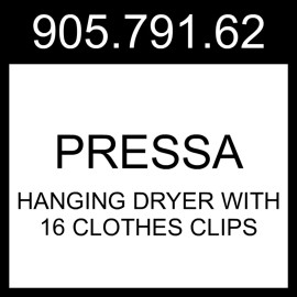 IKEA PRESSA Hanging Dryer With 16 Clothes Clips Yellow  905.791.62