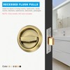 PATIKIL Recessed Door Handles, 2 Pcs Round Flush Pulls Stainless