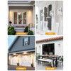 VIANIS 2 Pack White Dusk to Dawn Outdoor Wall Lantern,