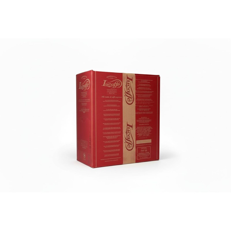 Lucaffe' Pulcinella Double shot ESE Espresso paper pods 14g. 1
