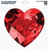 Squiddy Ruby Red Gem Heart - Vinyl Sticker Decal for