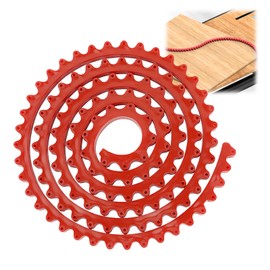 2 m Kurvenlineal Fräsen von Profilleisten, Verzahnte Kette Frässchablone, Biegbar Kurvenschablone, Mehrpunktbefestigung Frässchablone,Profilleisten Holz