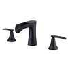 JAKARDA Waterfall Bathroom Faucet Black, Two Handle 8inch Bathroom Faucet,