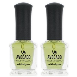 With Shan Avocado Nail Cuticle Oil, 15ml, 2 pcs / 위드샨 아보카도 네일 큐티클 오일, 15ml, 2개
