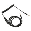 Coiled Headphone Cable Replacement Headset Sound Cord with Volume Key