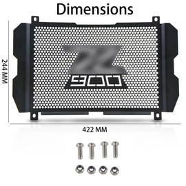 R QIANKONG z900 Motorcycle Radiator Grille Grill Guard Protective Cover Grill Compatible with Z900 Z 900 2017 2018 2019 2020 2021 2022 2023 2024